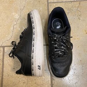 black nike air forces